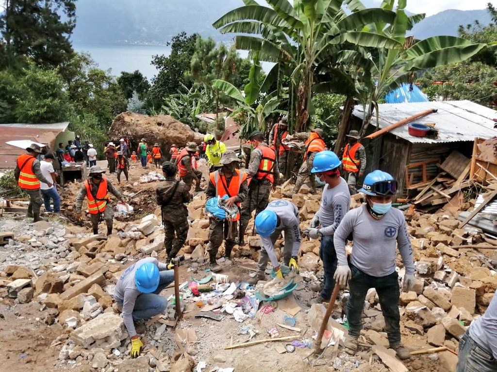 Imágenes áreas muestran tragedia en San Marcos La Laguna