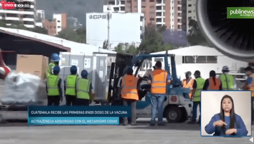 VIDEO. Vacunas AstraZeneca de Covax llegan al país