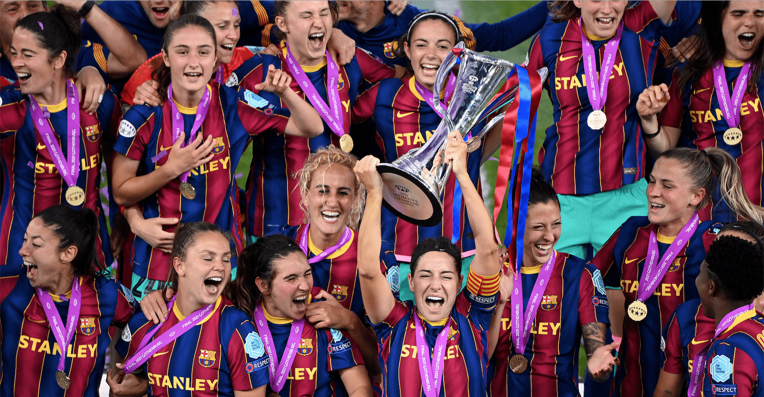 Imagen del Barça para felicitar a su equipo femenino se hace viral