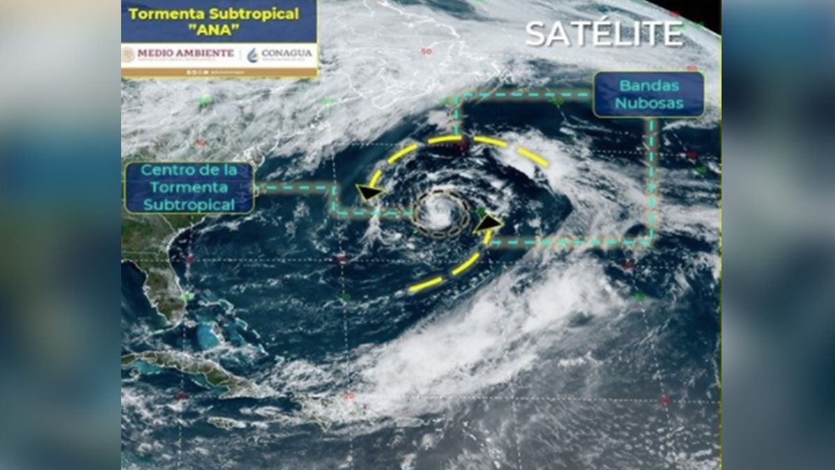 Ana se convierte en la primera tormenta tropical en el Atlántico