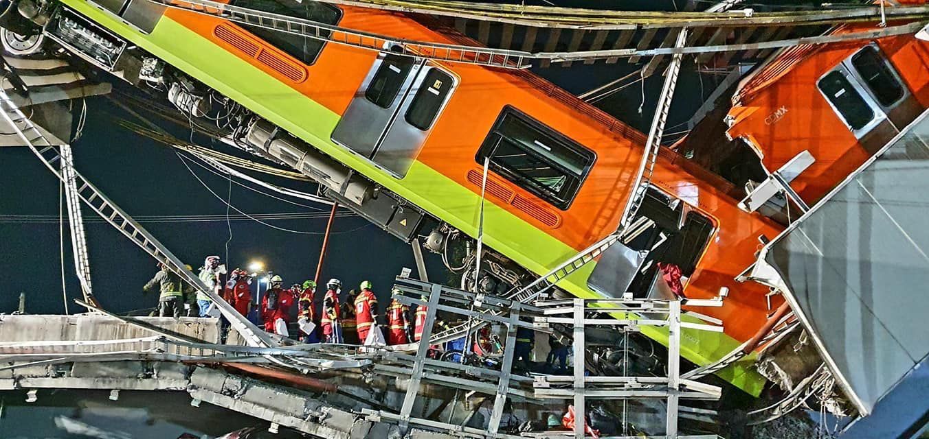 VIDEO. Cámara captó el momento del fatal accidente de metro en México