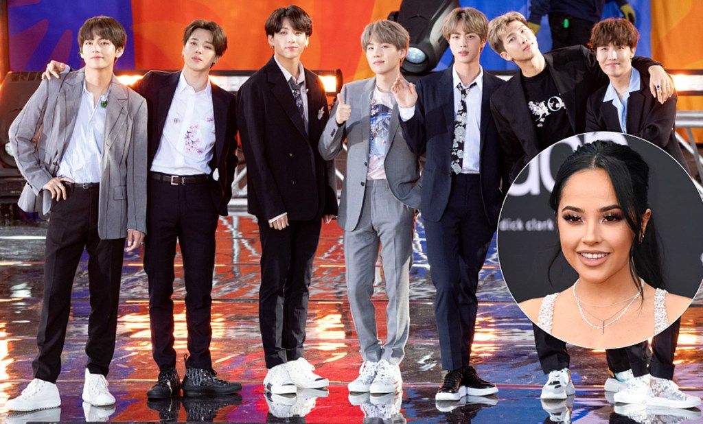 Integrantes de BTS interpretan tema de Becky G y así reacciona la famosa