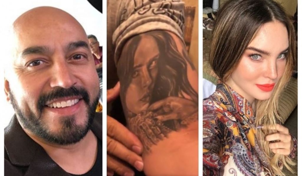 Tatuador exhibe que Lupillo Rivera se cubrió el tatuaje del rostro de Belinda