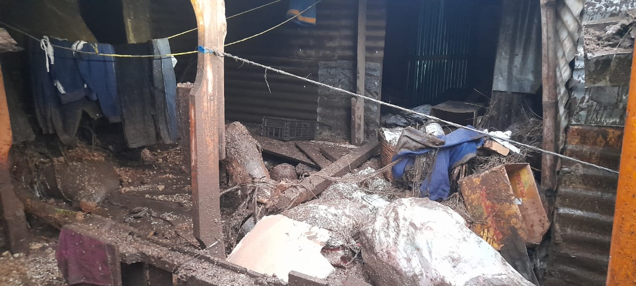 Lluvia daña 52 viviendas y afecta a 398 personas