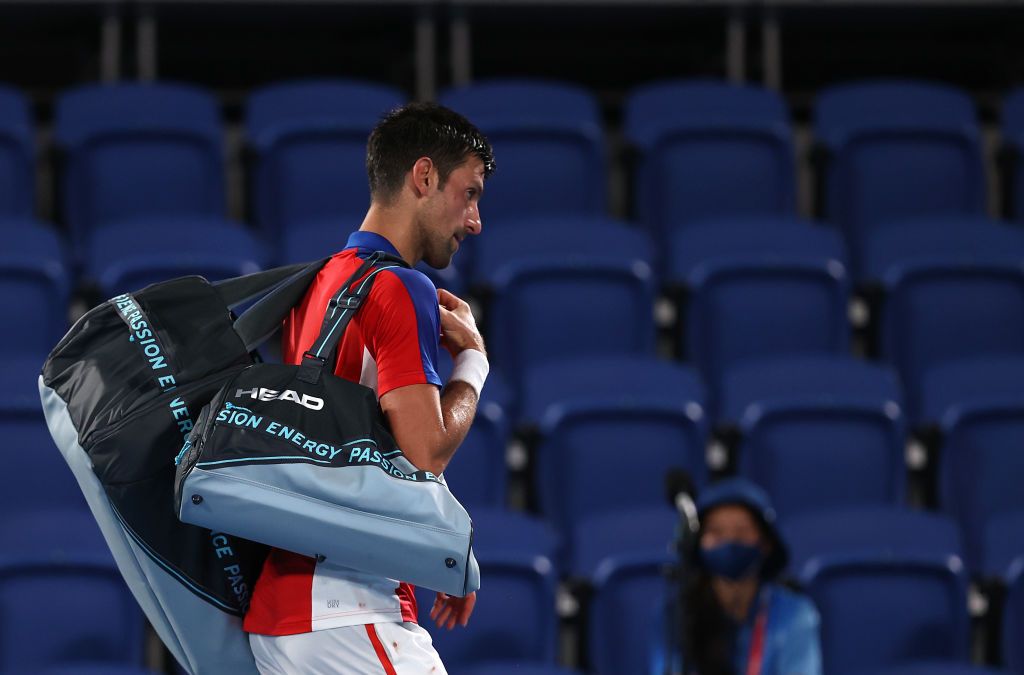 El tenista Novak Djokovic se despide del oro olímpico en Tokio 2020