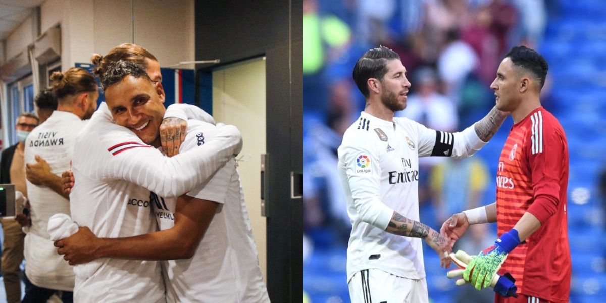 El emocionante reencuentro de Sergio Ramos y Keylor Navas