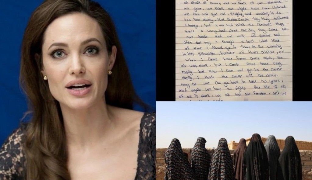 Angelina Jolie se une a Instagram para publicar carta de niña afgana