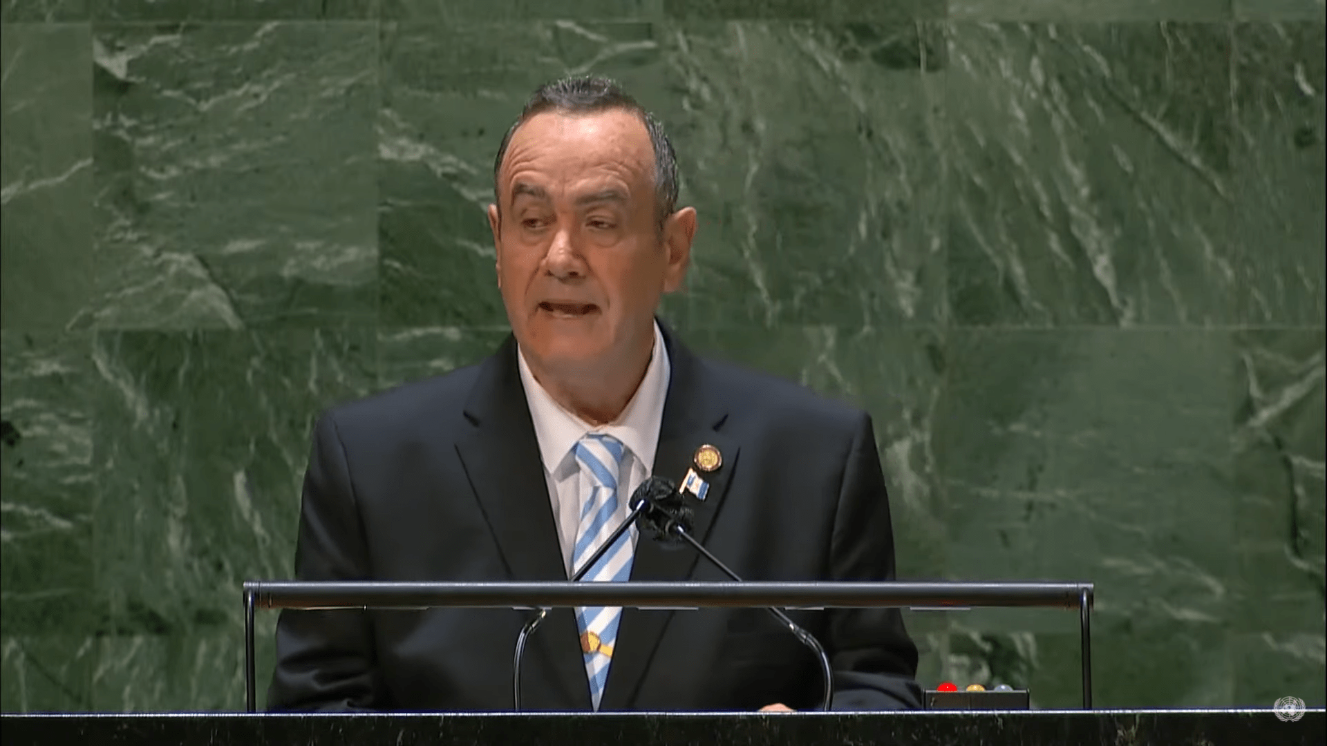 «No intervención» y otros puntos claves del discurso de Giammattei en Asamblea de la ONU