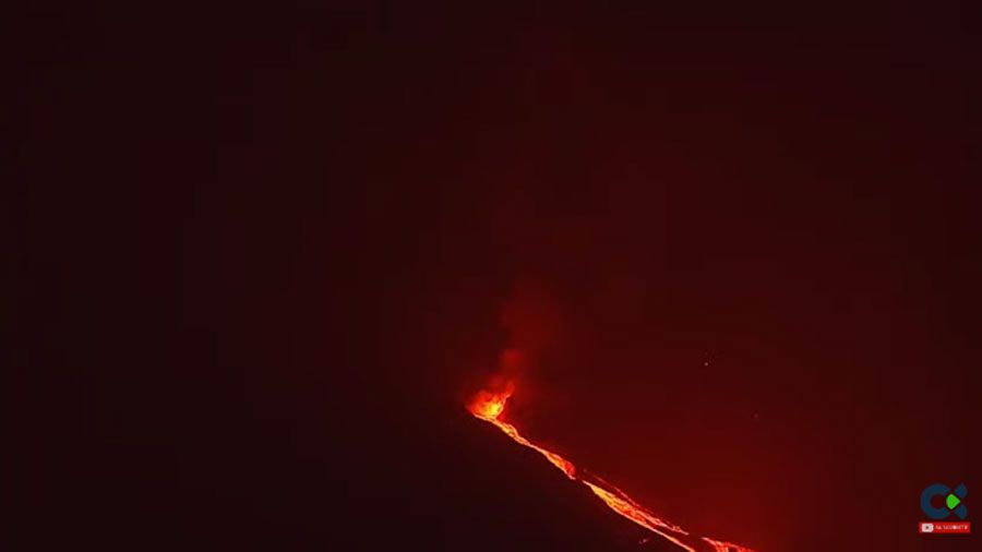 VIDEO. Evolución de volcán Cumbre Vieja en La Palma