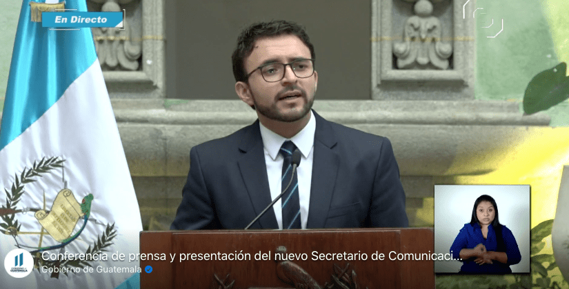 Presidencia presenta al cuarto secretario de Comunicación Social