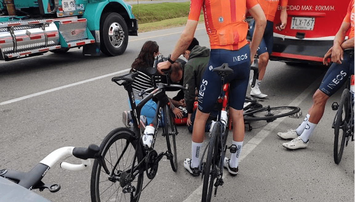 VIDEO. Egan Bernal presenta politraumatismo tras aparatoso accidente