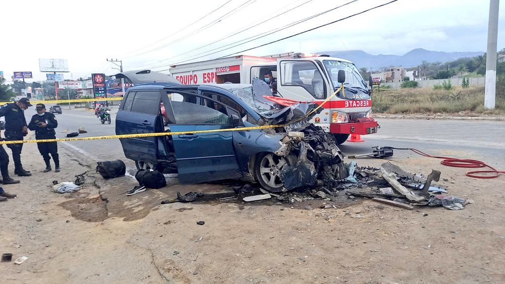 Migrantes sufren fatal accidente de tránsito en Chiquimula