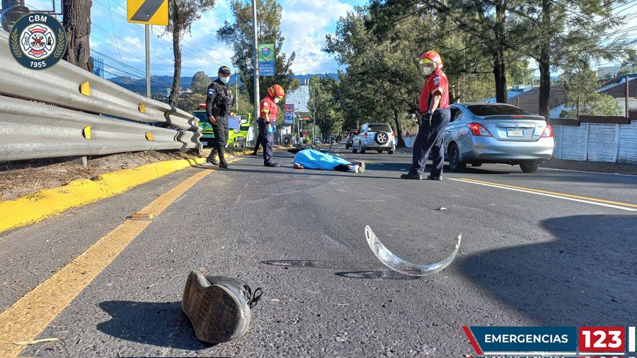 Motorista muere tras ser atropellado en la zona 5