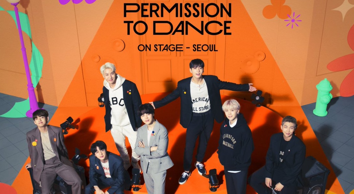 BTS Permission to Dance on stage