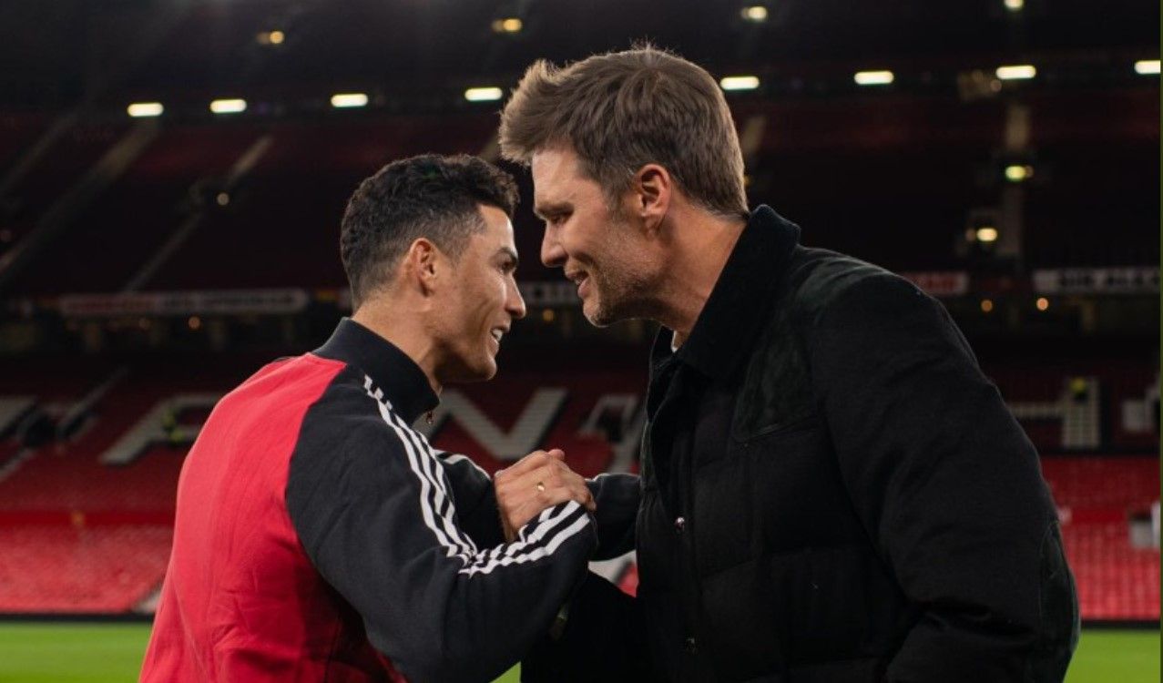 VIDEO. Así fue la charla entre Cristiano Ronaldo y Tom Brady en Old Trafford