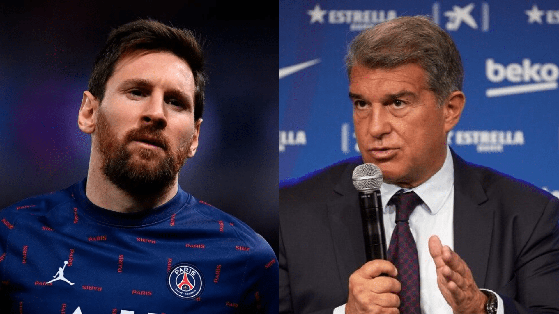 Laporta habla de nuevos fichajes para el Barça y no se plantea el regreso de Messi