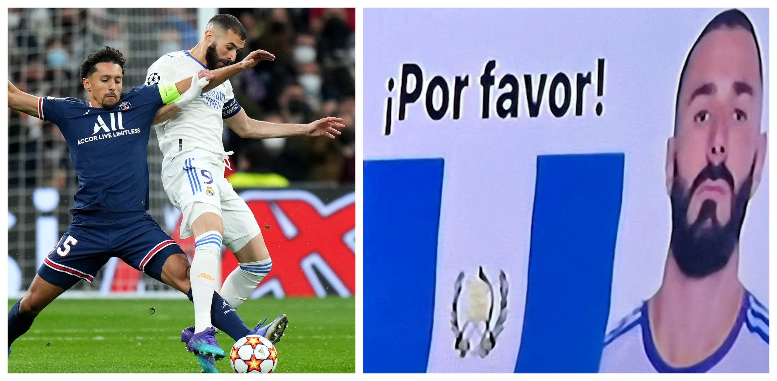 Guatemaltecos piden camiseta a Benzema con esta pancarta