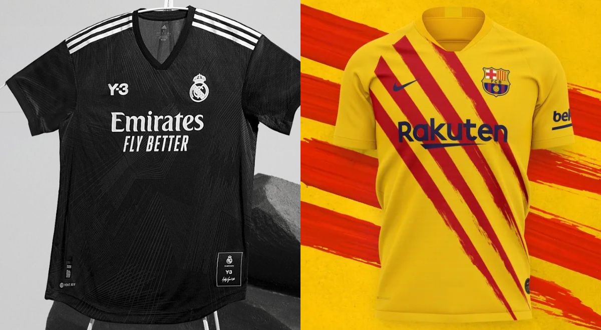 Real Madrid y Barcelona no utilizarán sus uniformes tradicionales en El Clásico