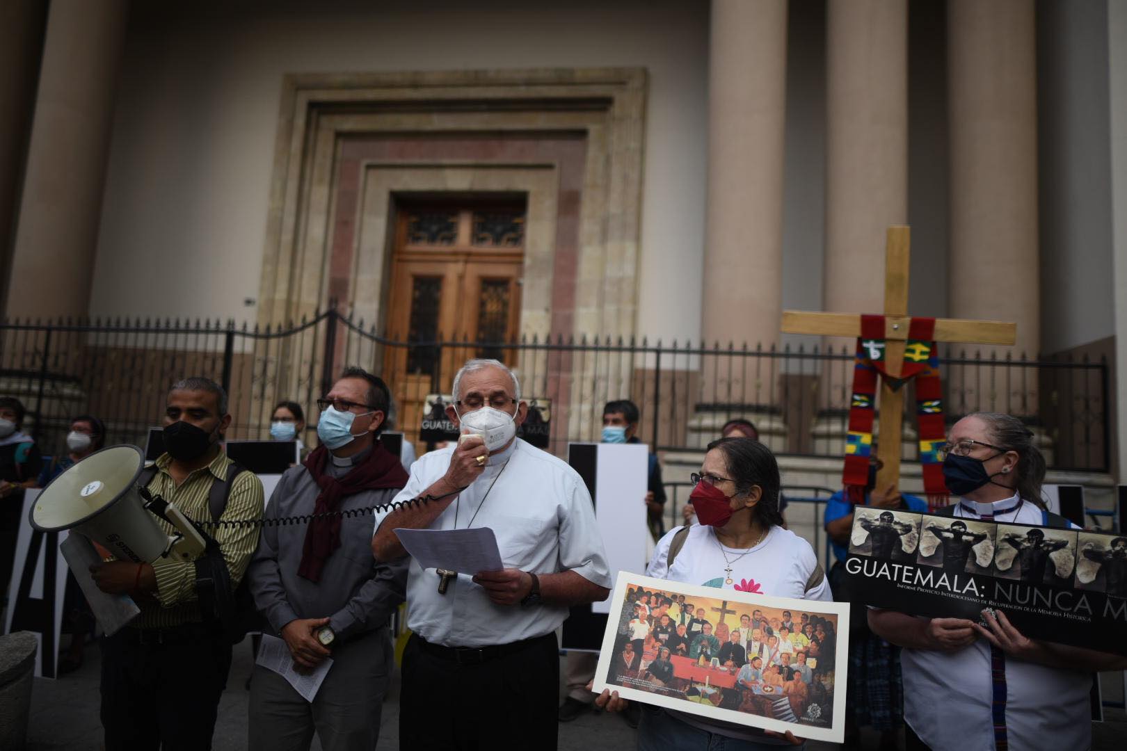 Movimiento Monseñor Gerardi recorre el Centro Histórico