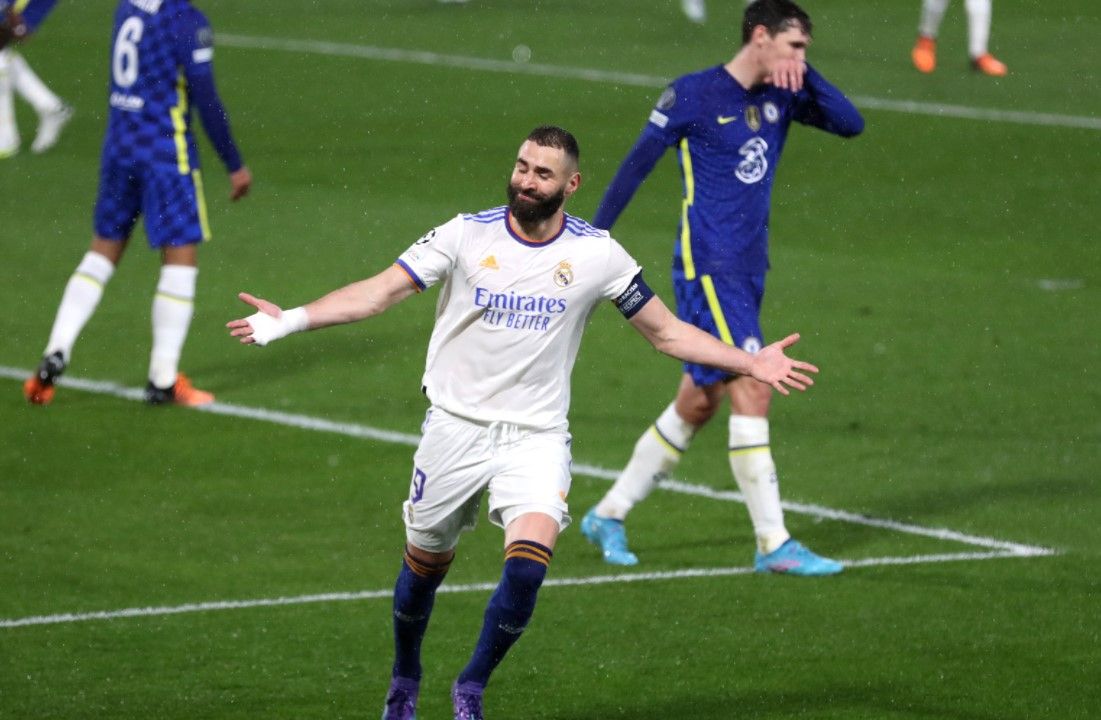 Karim Benzema brilla y guía el triunfo merengue ante el Chelsea