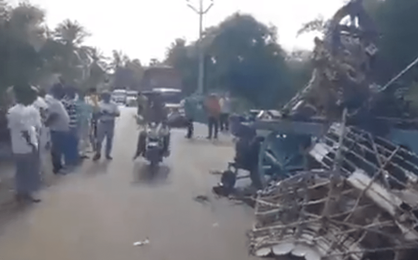 VIDEO: Procesión tocó cable de alta tensión y 11 personas murieron electrocutadas