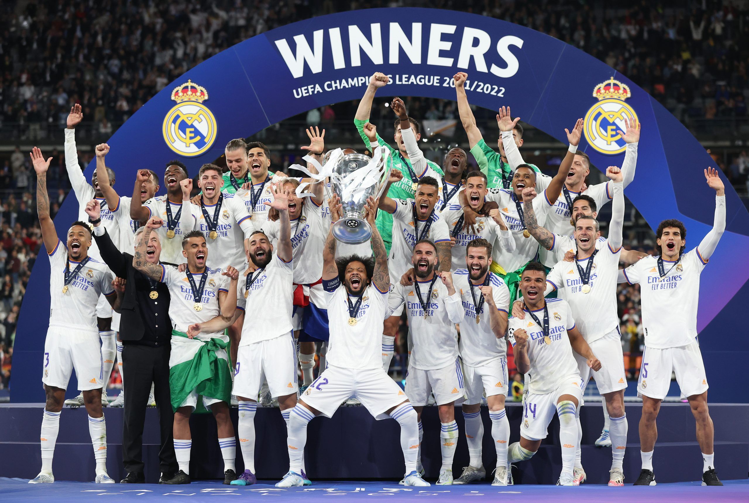 9 jugadores del Real Madrid logran su quinta Champions League en su palmarés