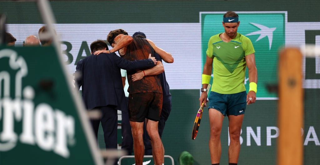 VIDEO. Nadal finalista de Roland Garros tras la desafortunada lesión de Zverev