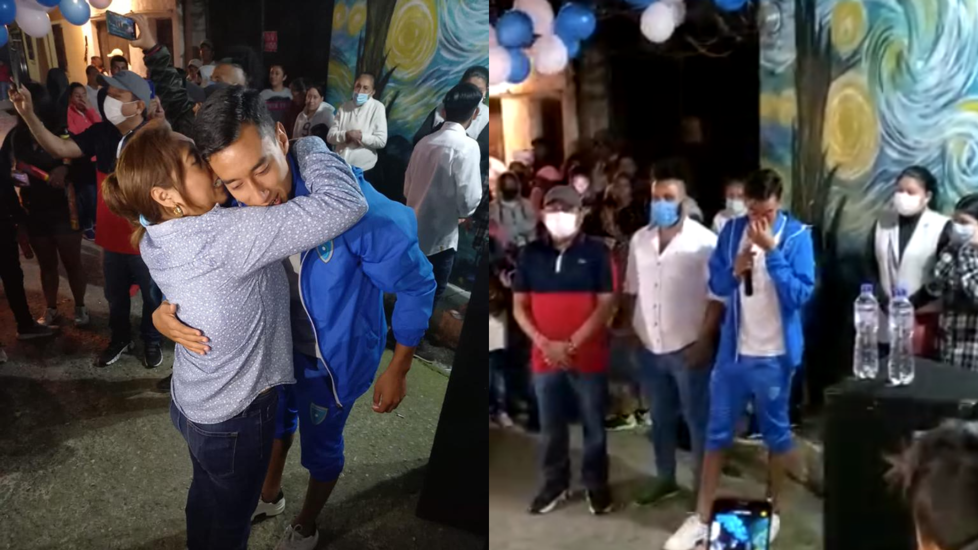 VIDEO. La fiesta de bienvenida que hizo llorar de felicidad a Mathius Gaitán