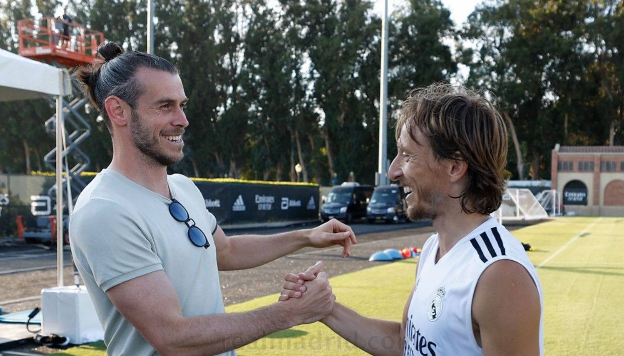 VIDEO. Gareth Bale se reencuentra con sus excompañeros del Real Madrid