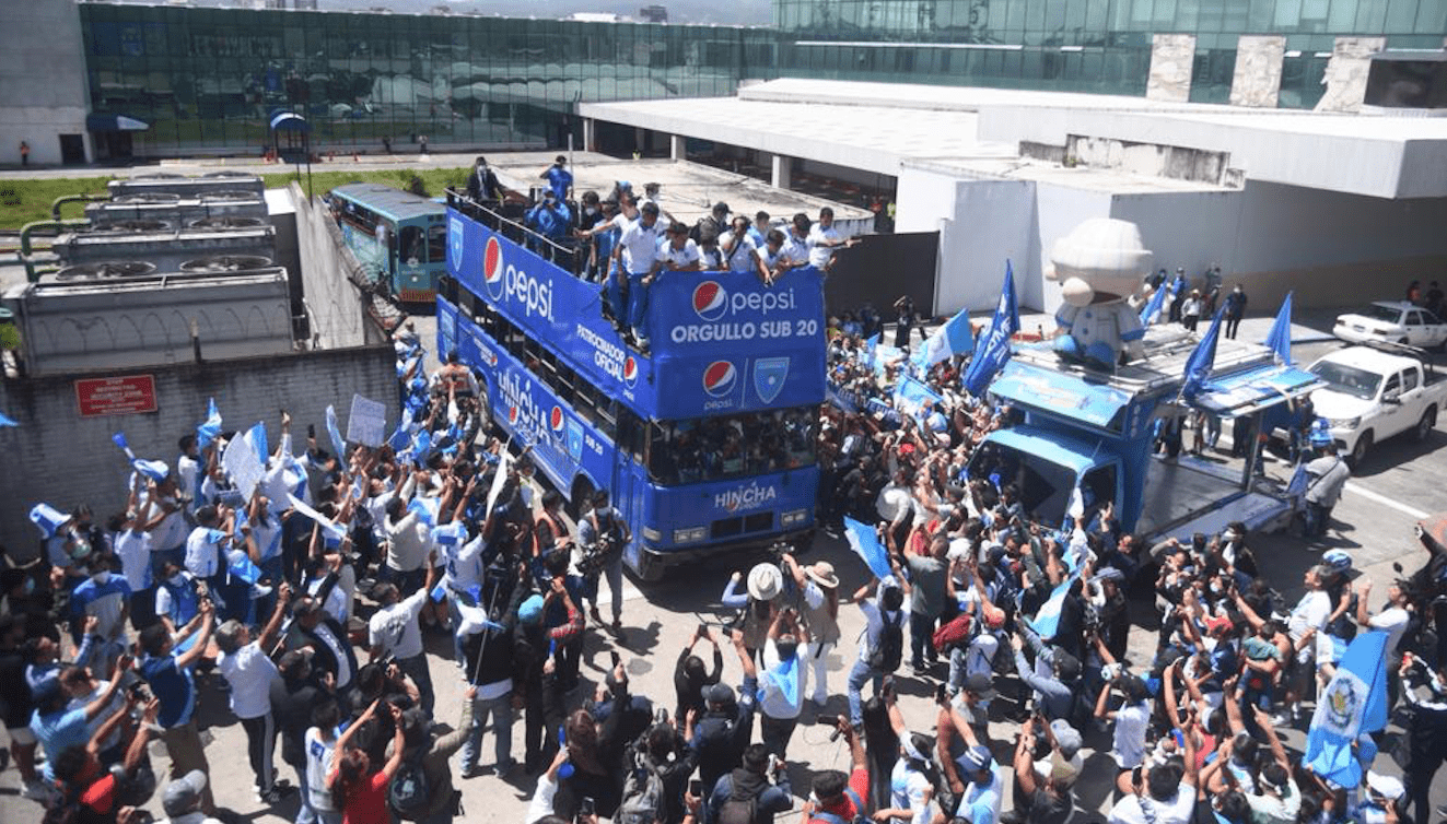 VIDEO. Guatemala recibe en caravana a mundialistas de la selección Sub-20