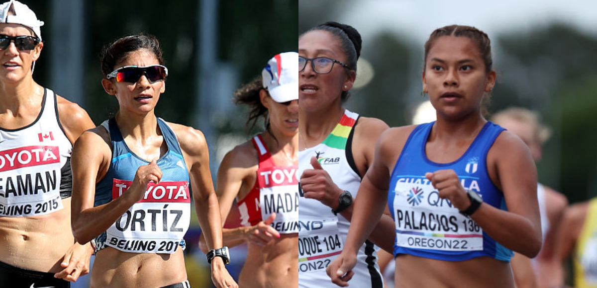 Mirna Ortíz y Yasury Palacios en el top-25 de marcha en el Mundial de Atletismo