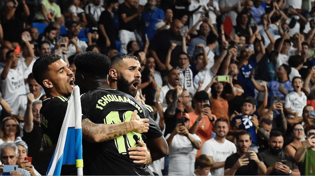 El Real Madrid se impone al Espanyol con doblete de Benzema