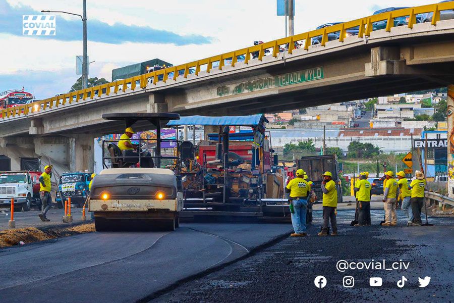 Tramo carretero del km 15.4 listo para ser habilitado