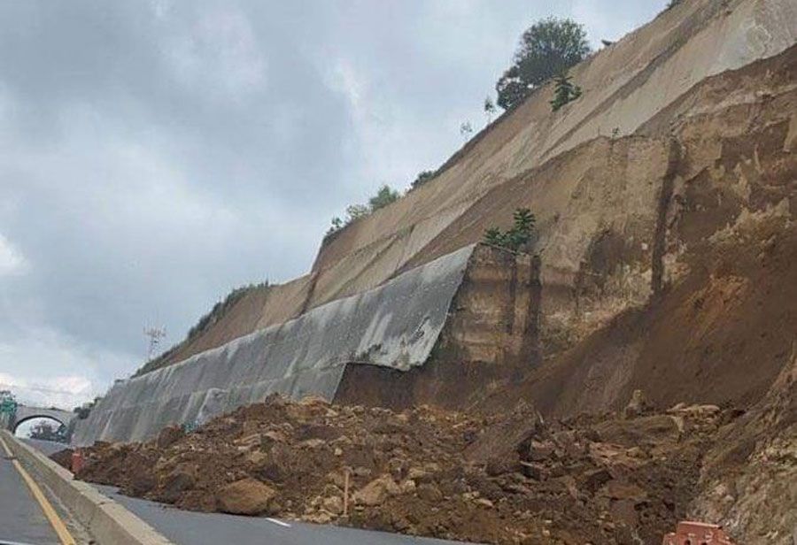 Derrumbe sigue afectando el Libramiento de Chimaltenango