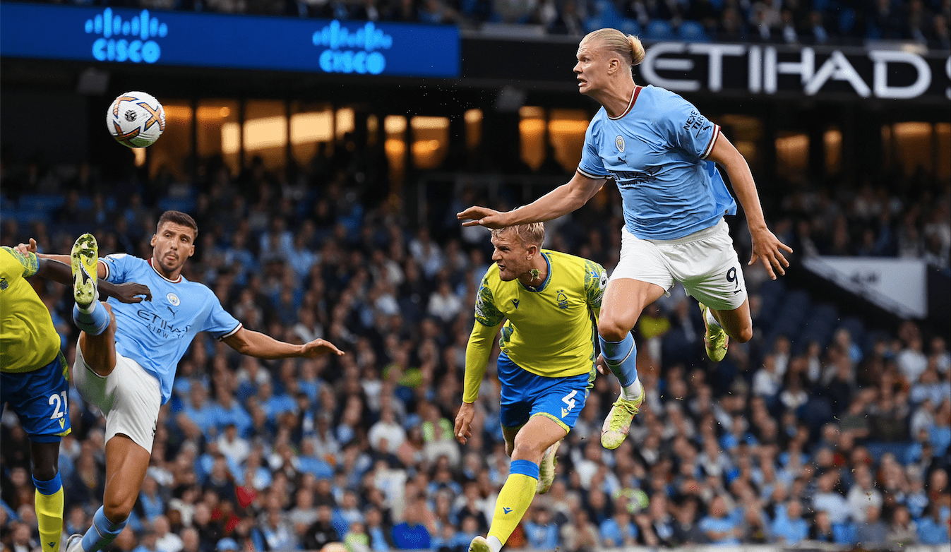 Haaland encabeza la goleada del Manchester City al Nottingham