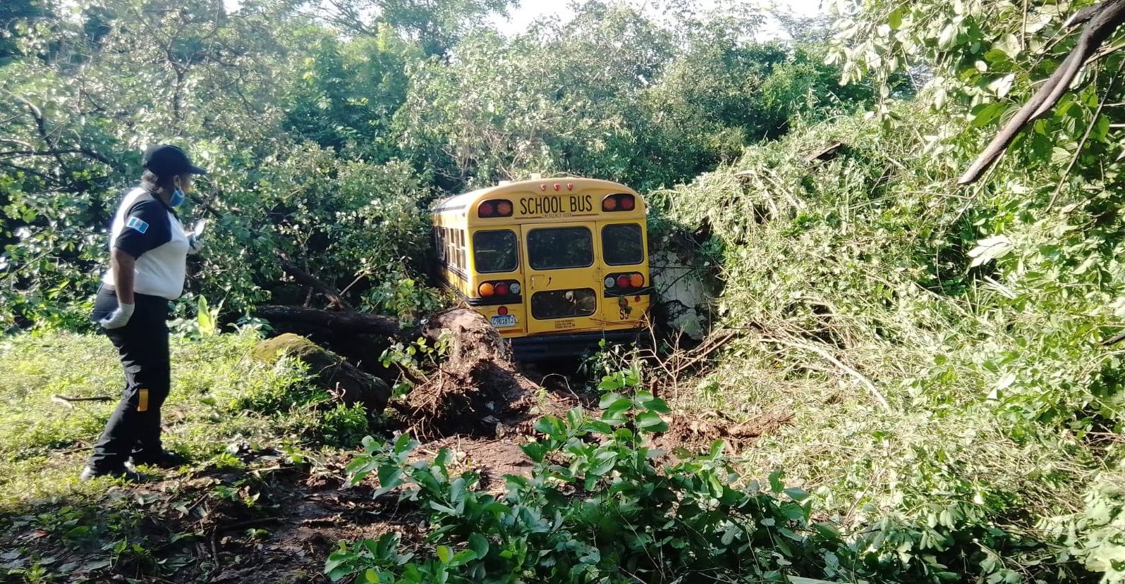 Migrantes haitianos sufren accidente en Cuilapa, Santa Rosa