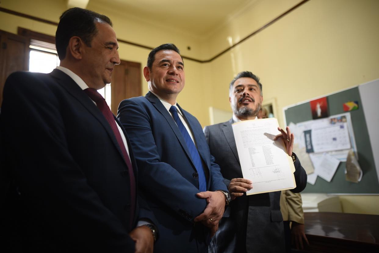 Jimmy Morales no descarta postularse a un cargo de elección «si las bases lo solicitan»