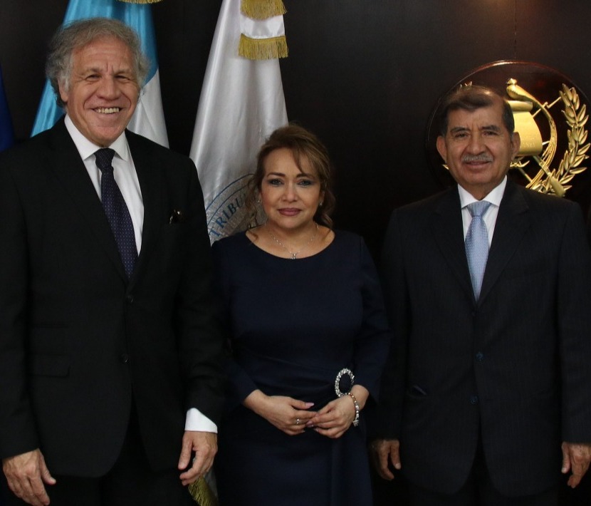 Magistrados del TSE se reunieron con Luis Almagro, secretario general de la OEA. / Foto: TSE