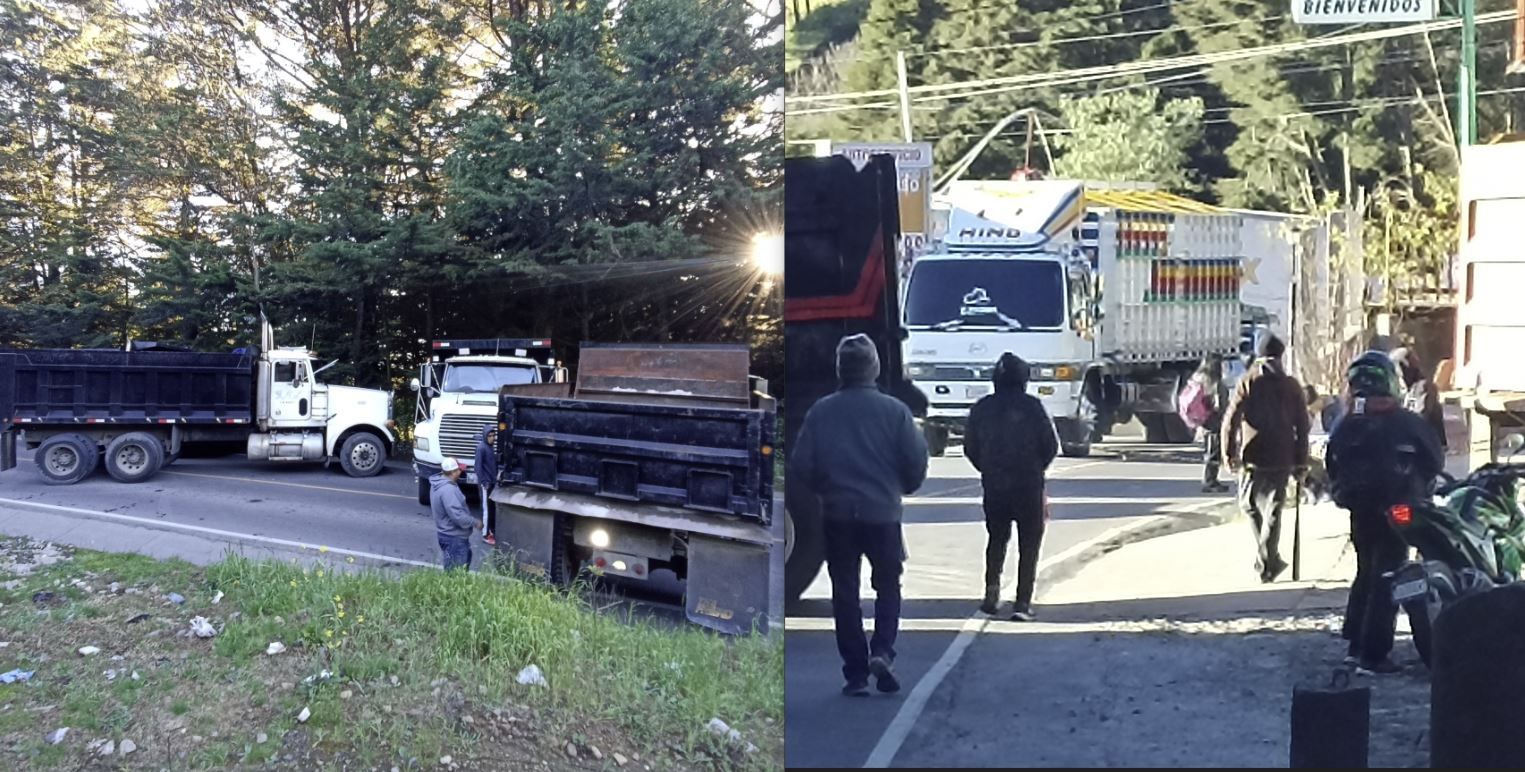 Carreteras bloqueadas por transportistas