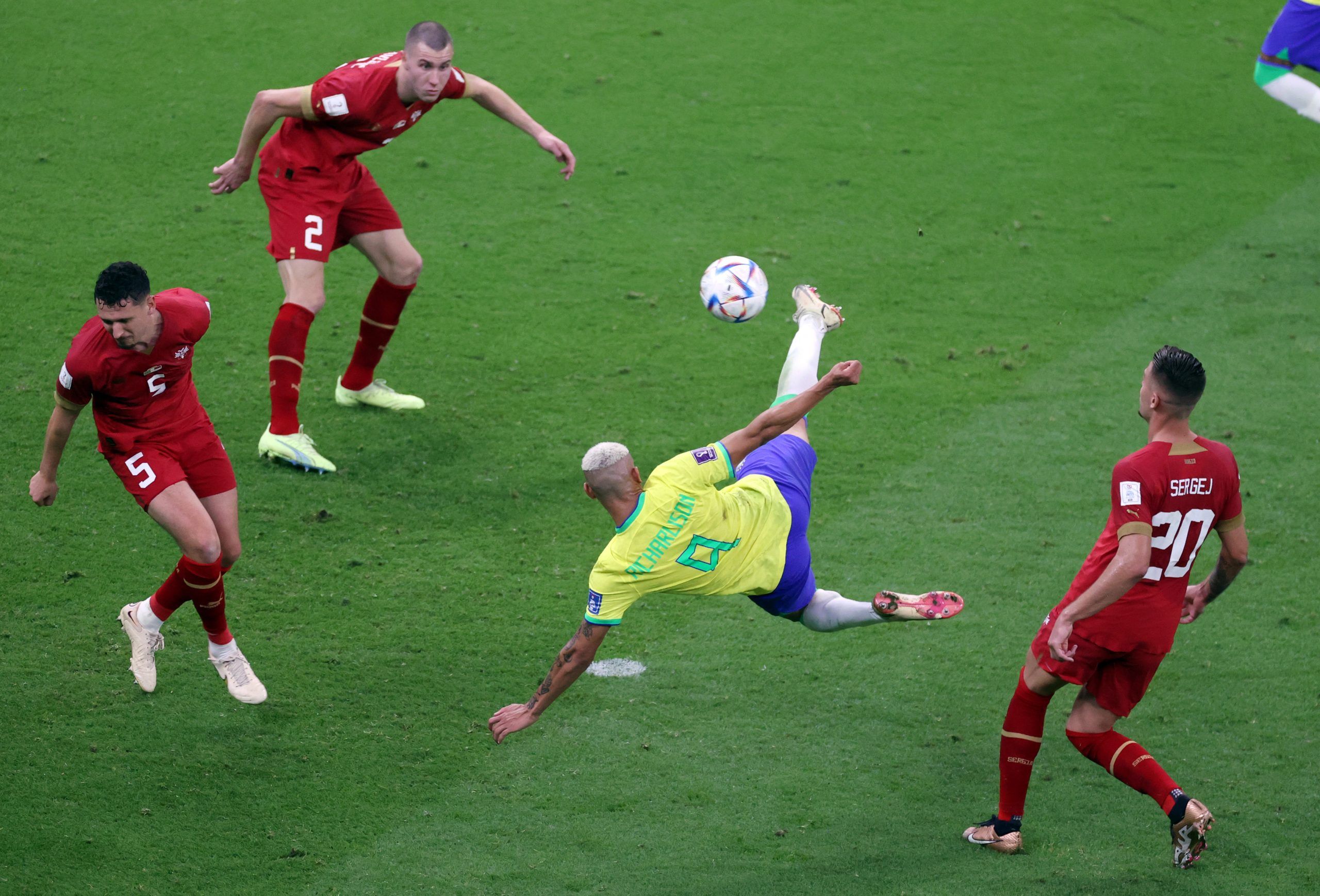 Gol de Richarlison ante Serbia, elegido como el mejor de Qatar 2022