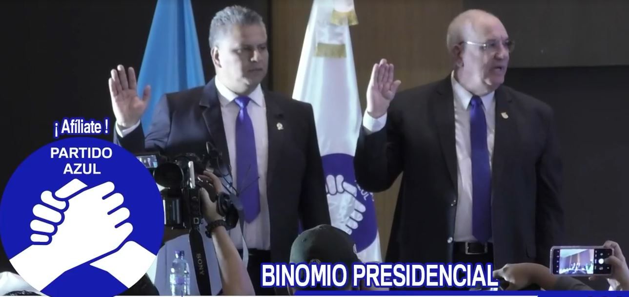 Proclaman binomio presidencial en el Partido Azul