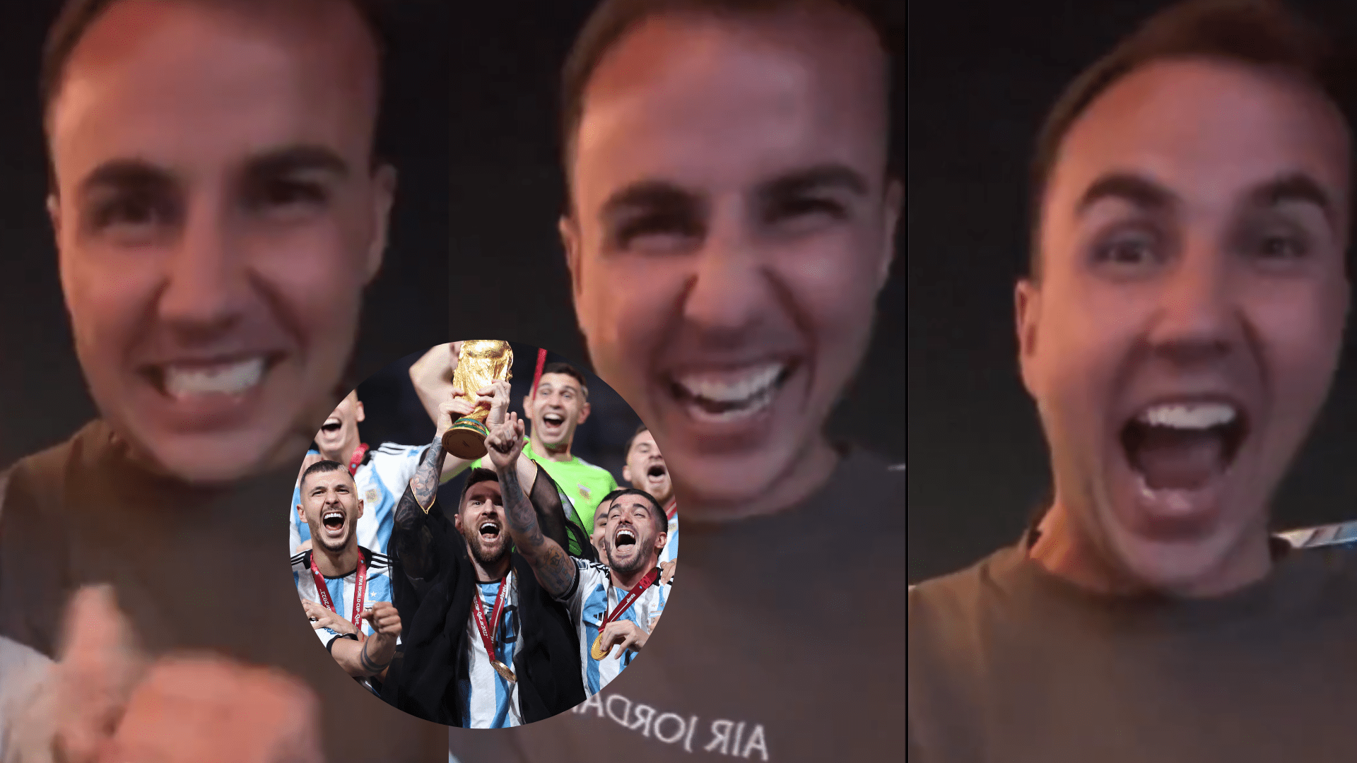 ¡Una imagen inesperada! Mario Götze celebra el título de Argentina en Qatar 2022