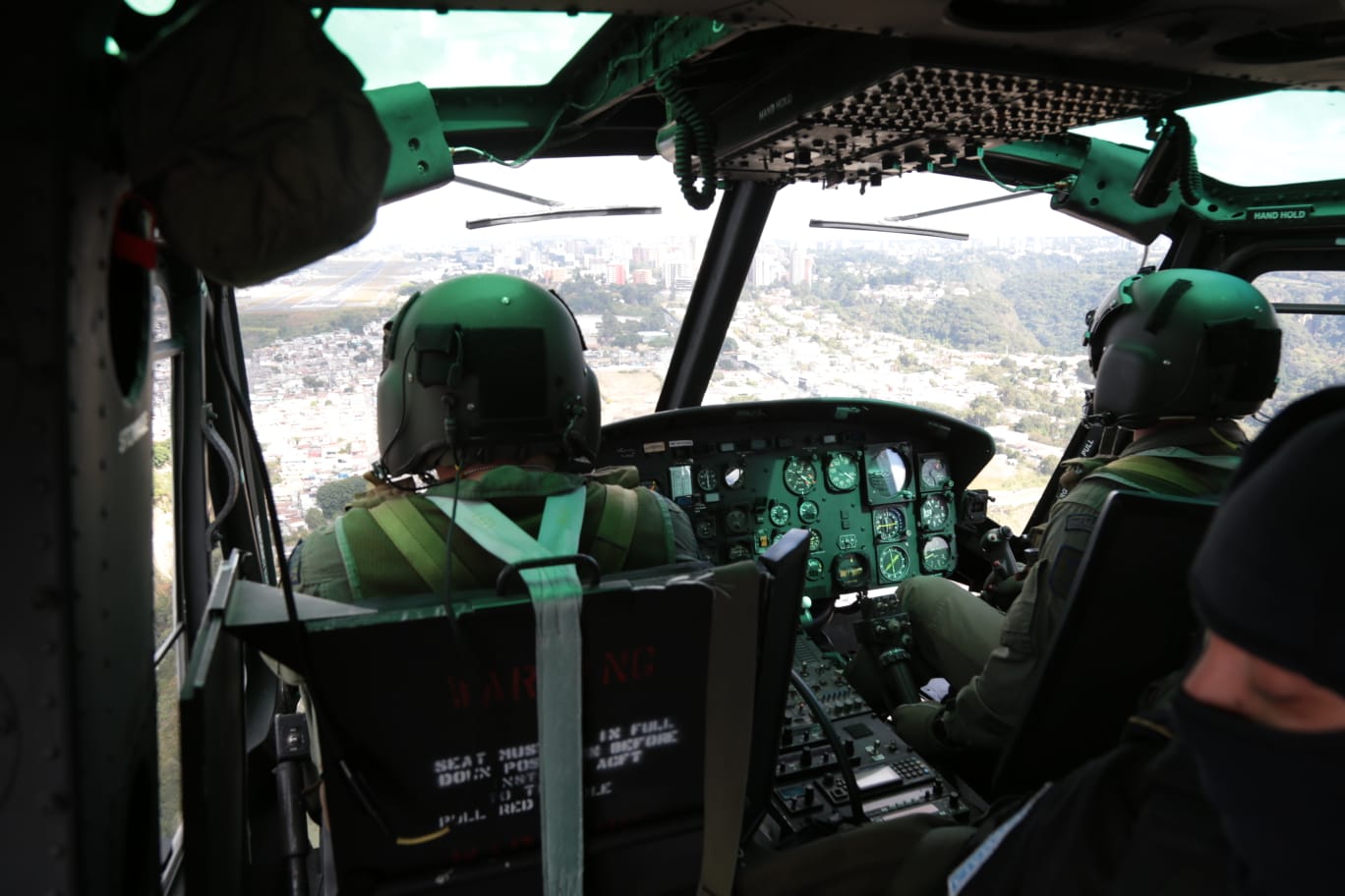 PNC realiza patrullajes en helicóptero para reforzar seguridad