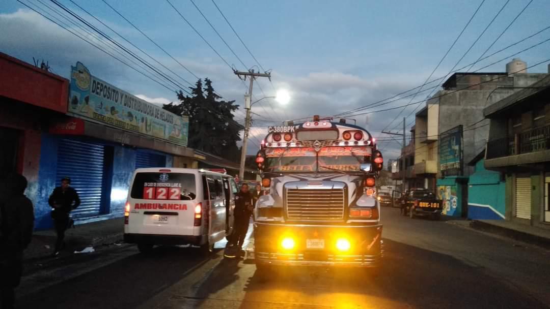 Asesinan a piloto de bus en Quetzaltenango