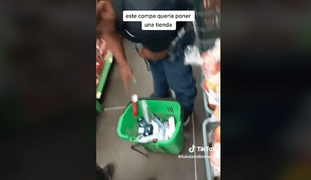 Entre la ropa interior llevaba mercadería robada en supermercado