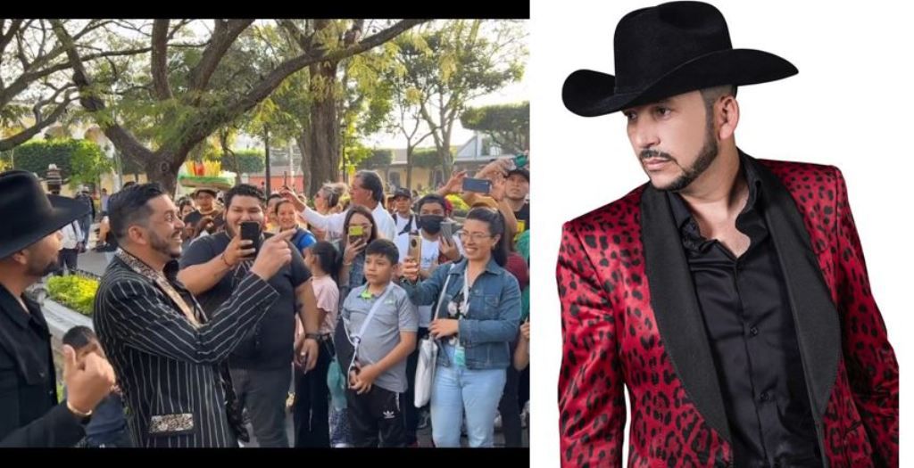 Cantante mexicano deleita a fans en el parque central de la Antigua Guatemala