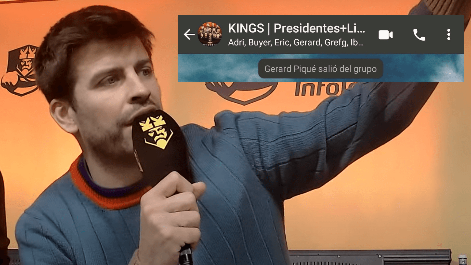 Piqué abandona el grupo de WhastApp de la Kings League tras su polémica decisión