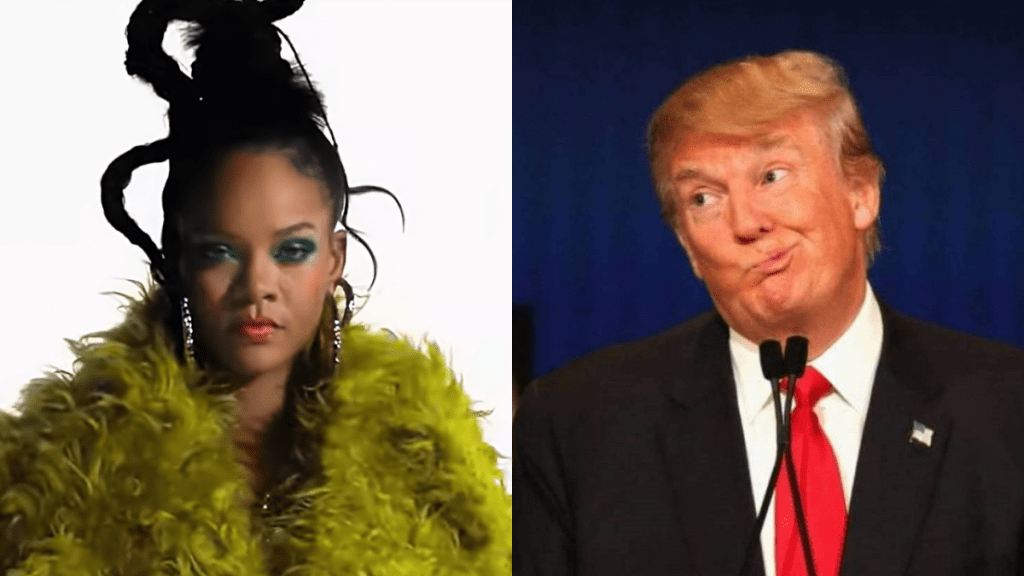 ¡Declaración polémica! Donald Trump habla sobre Rihanna antes del Super Bowl