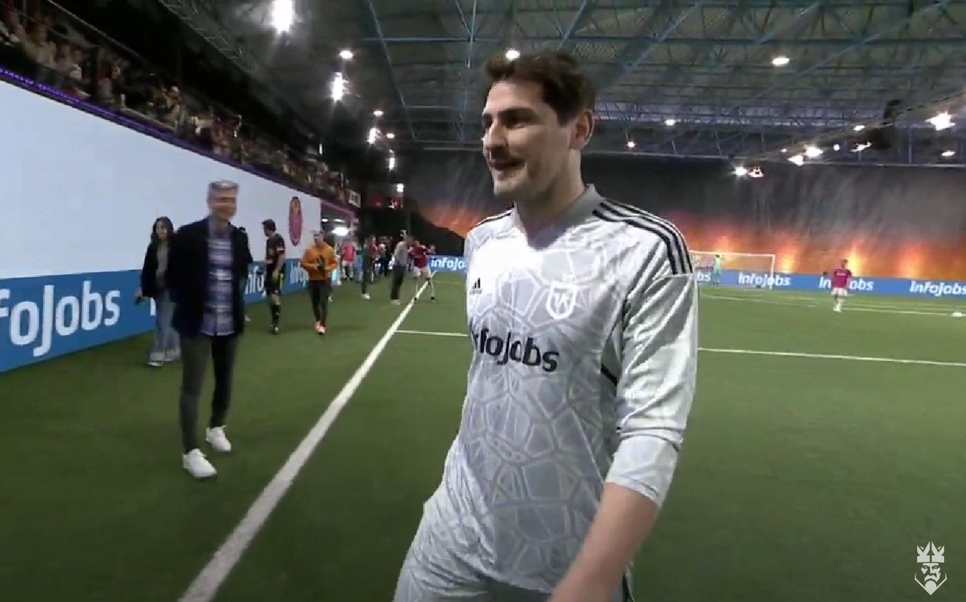 VIDEO. Iker Casillas «regresa» en un partido de la Kings League de Gerard Piqué