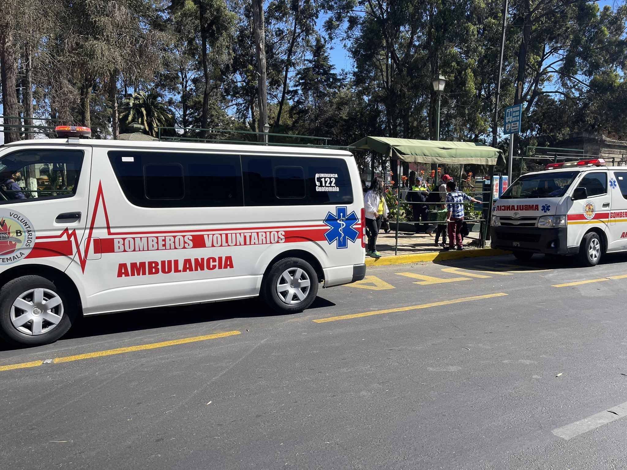 Mujeres resultan heridas por la caída de un árbol en Quetzaltenango